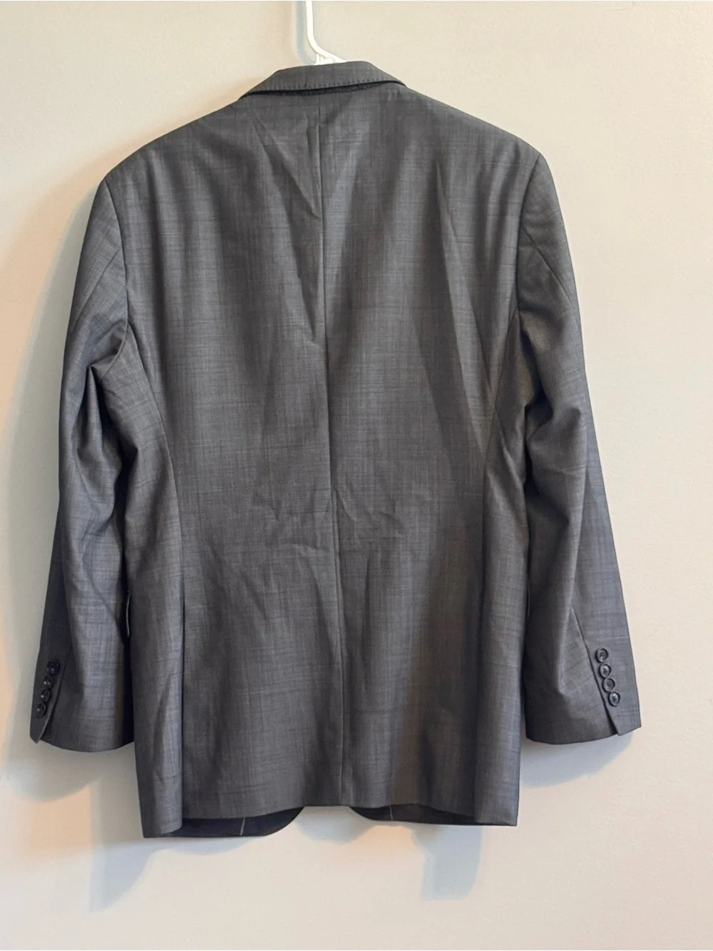 Hugo Boss James4 Sharp6 Gray Virgin Wool Blazer Sport Coat 38R